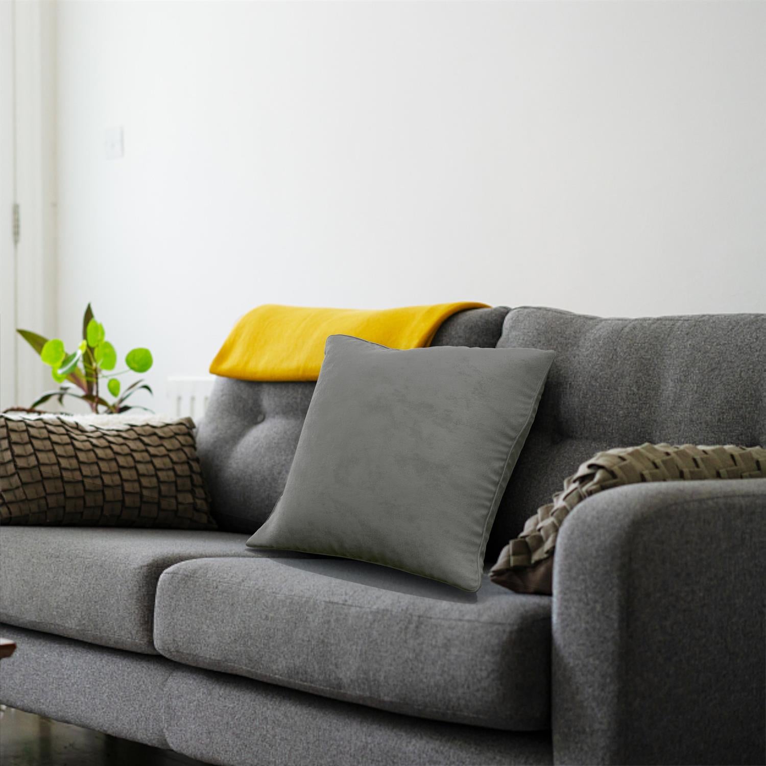 Cushion Cover 40x40 cm Decorative Velvet Living Room Bedroom Sofa Bed Office