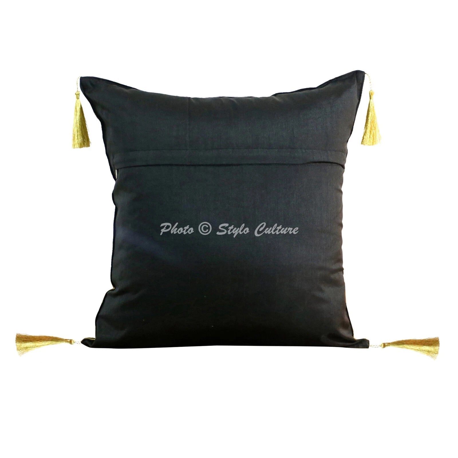 Home Decor 18 x 18 in Cushion Cover Brocade Jacquard Bohemian Pillow Case