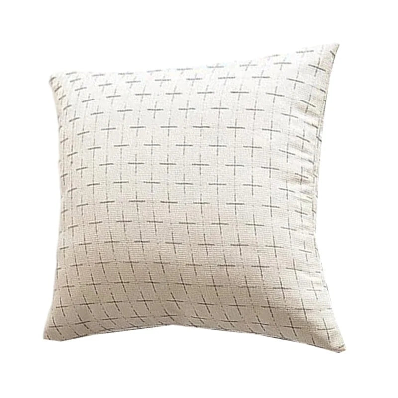 Decorative Cushion Cover Cotton Linen Texture Pillowcase For Couch Or Bed