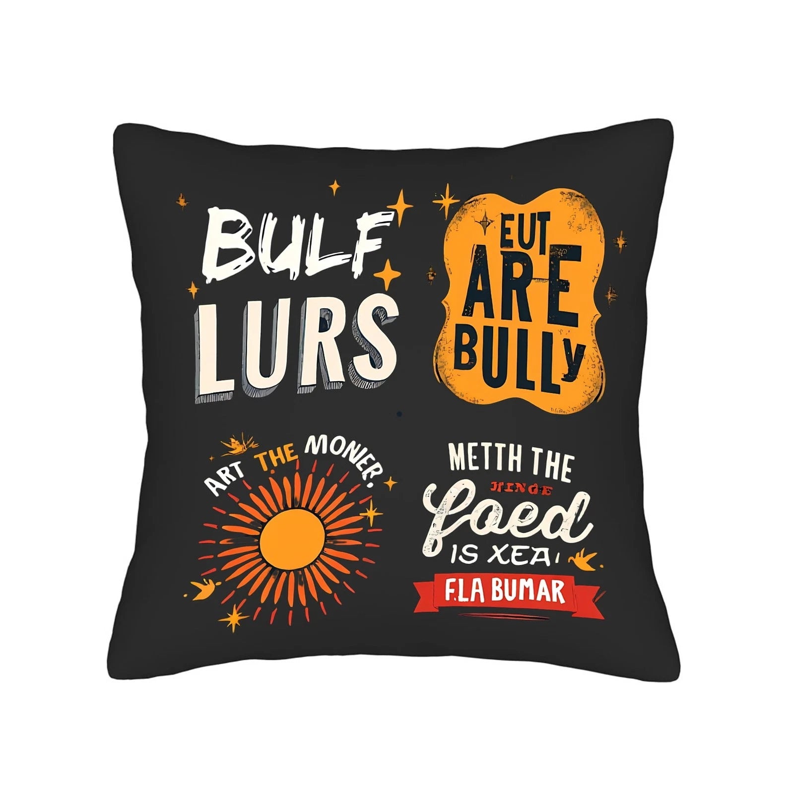 Set of 2 Decorative Throw Pillow Covers 18x18in - for Couch Bed Car