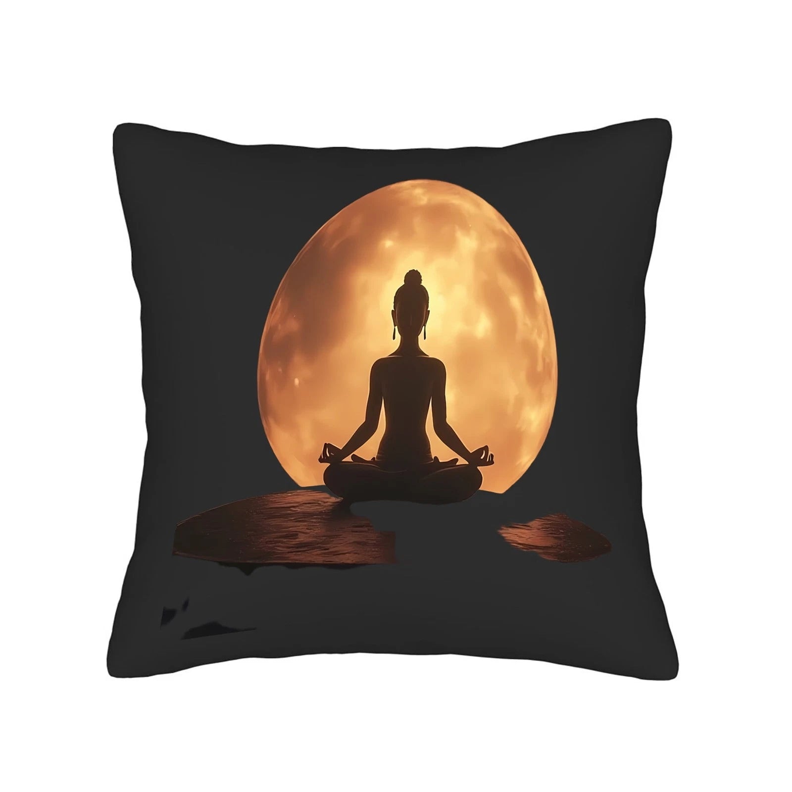 Set of 2 18x18in Throw Pillow Covers - Serene Moonlit Design for Couch Bed Car
