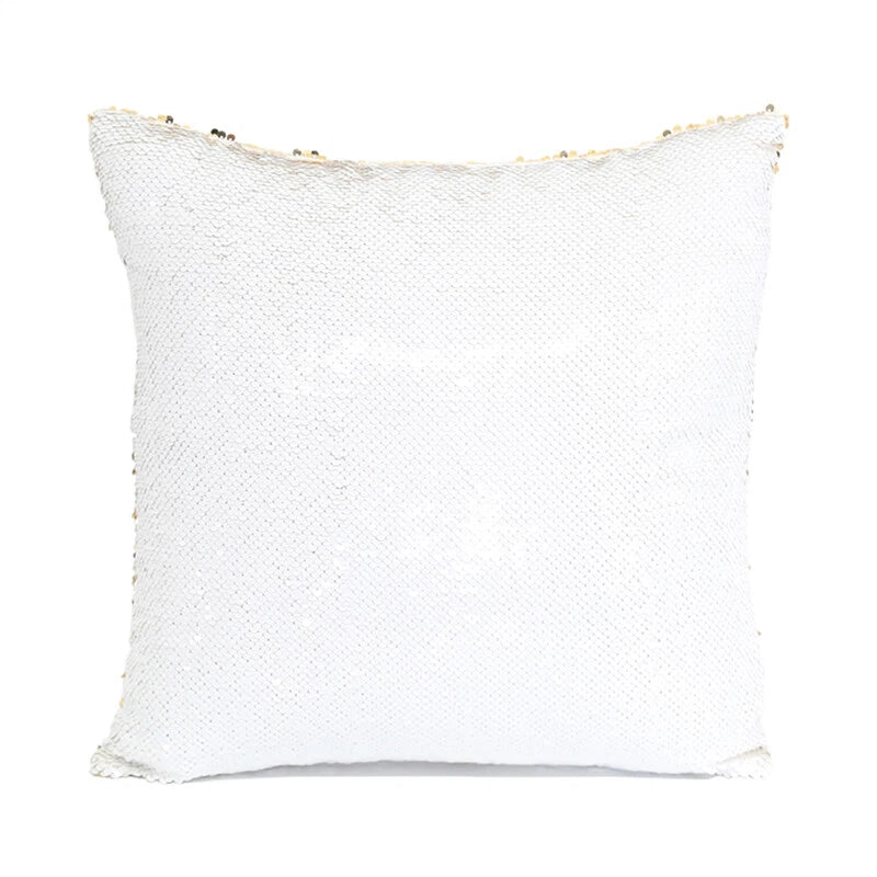 New Sublimation Blank Reversible Sequin Magic Pillowcase Home Sofa Car Decor