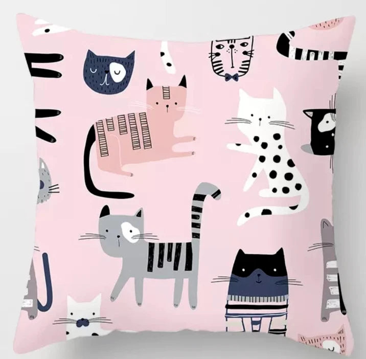 Pink Home Decor Printed Pillow Case Sofa Bed Throw Cushion Cover 18 Style
