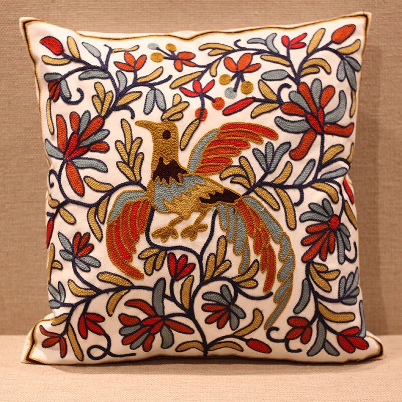 Boho Cushion Cover Bohemian Throw Pillow Case Ethnic Sofa Bed Embroidery NEW