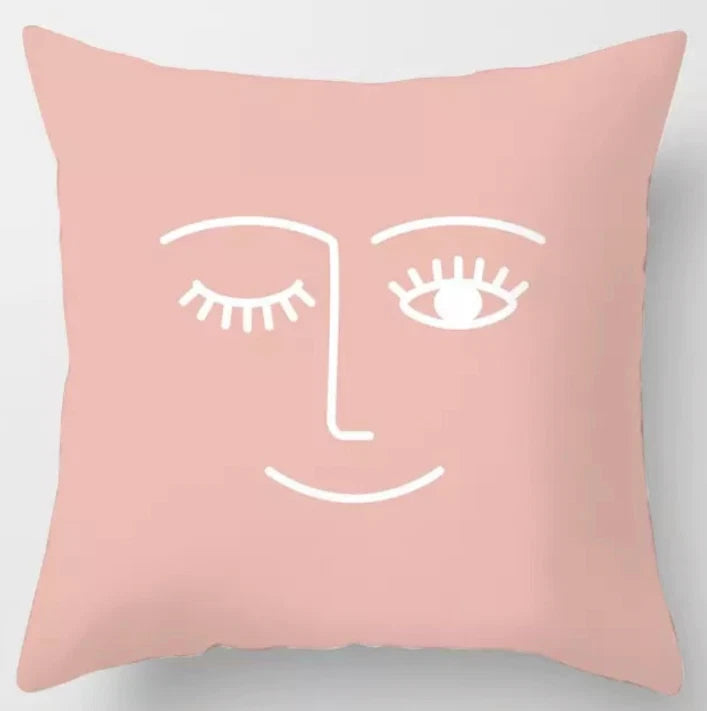 Pink Home Decor Printed Pillow Case Sofa Bed Throw Cushion Cover 18 Style