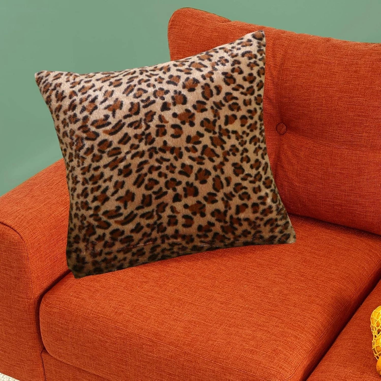 Cushion Covers 43 x 43cm Sofa Bed Throw Scatter Pillow Case Leopard Print 2 PACK