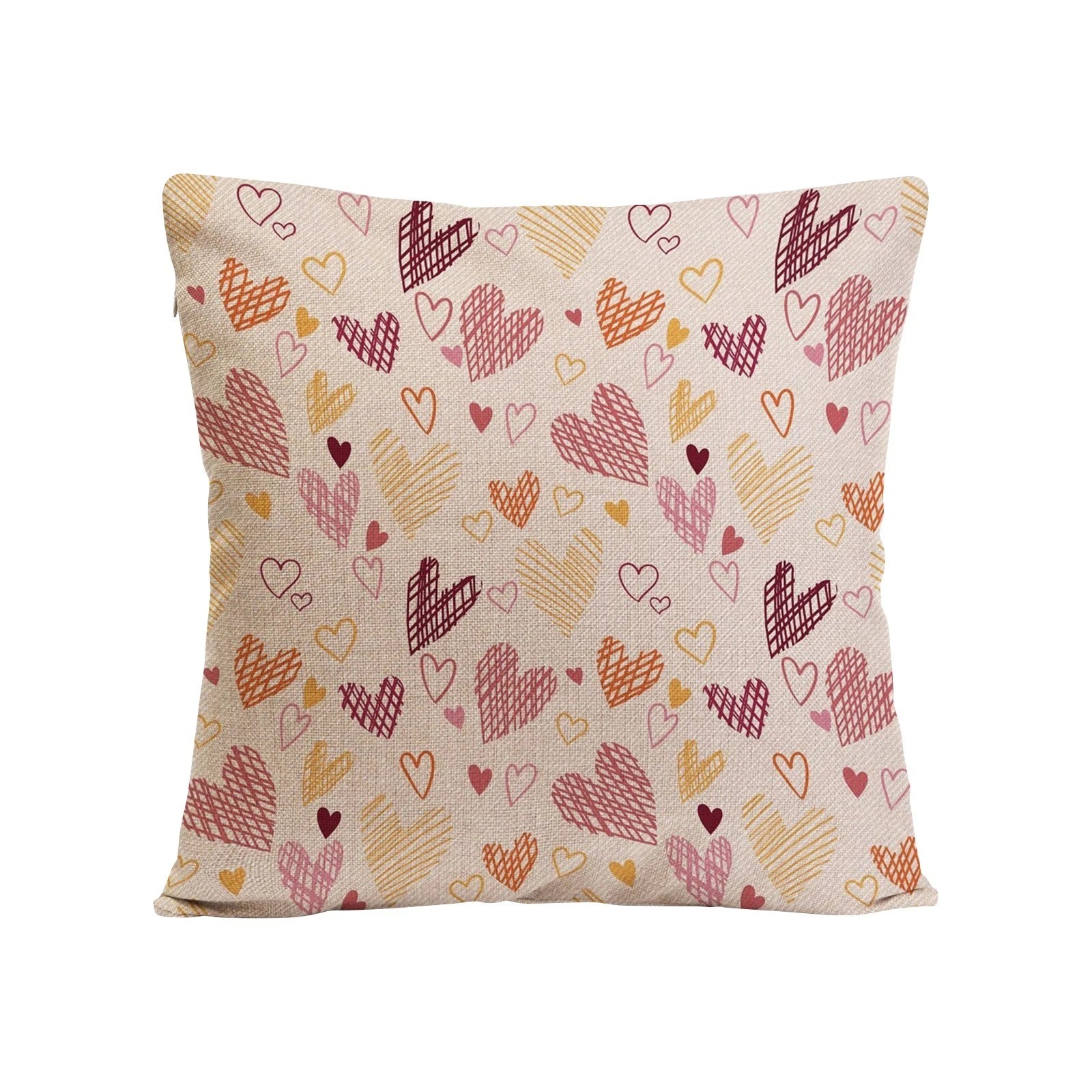 Practical Love Pillowcase Sofa Pillow Living Room Bedroom Linen Pillow Cushion
