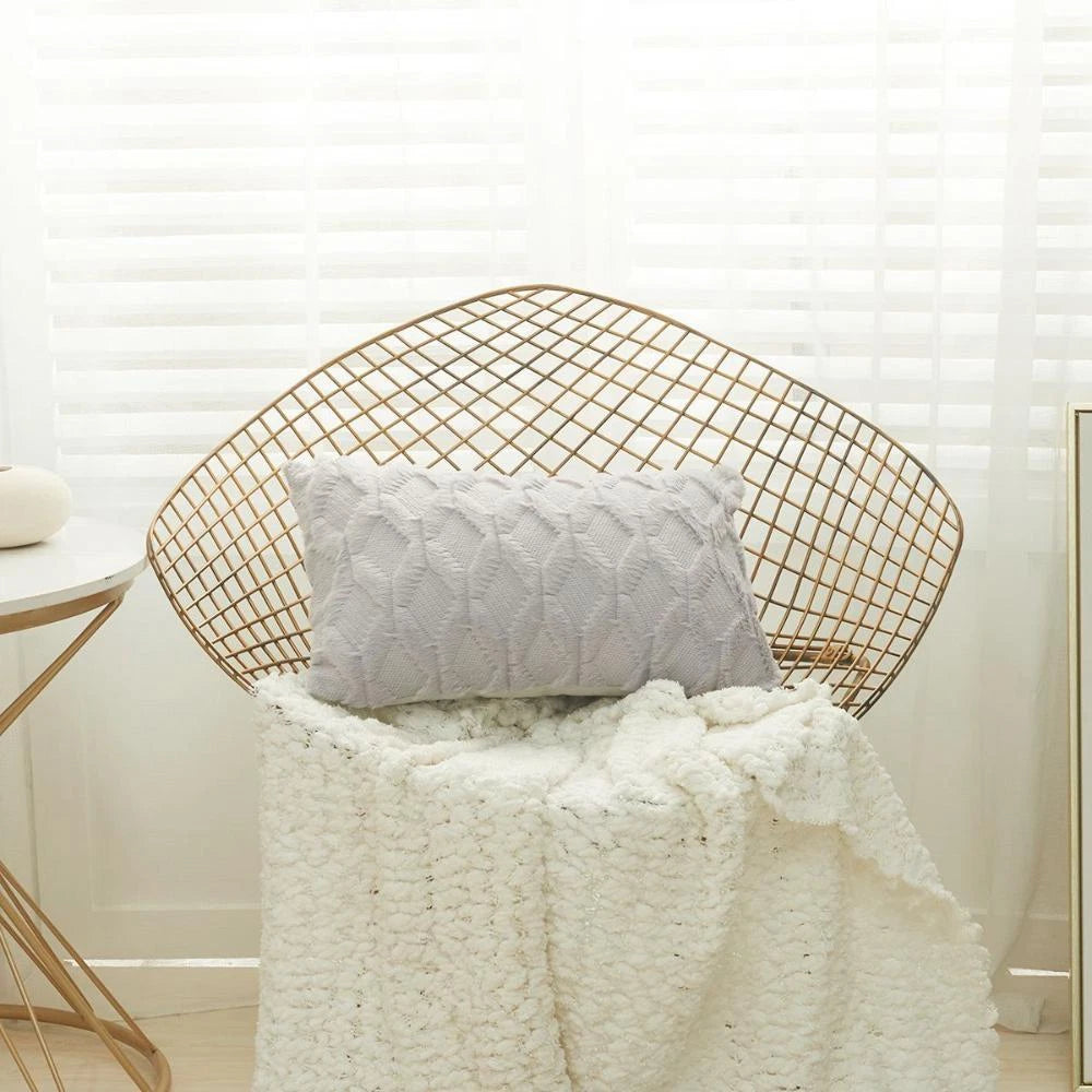 For Livingroom,Bed Plush Home Textile Pillow Case Cushion Cover Sofa Decor