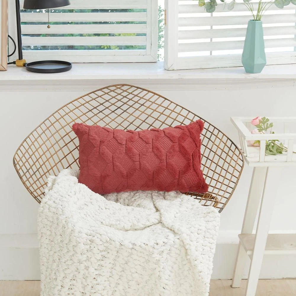 For Livingroom,Bed Plush Home Textile Pillow Case Cushion Cover Sofa Decor