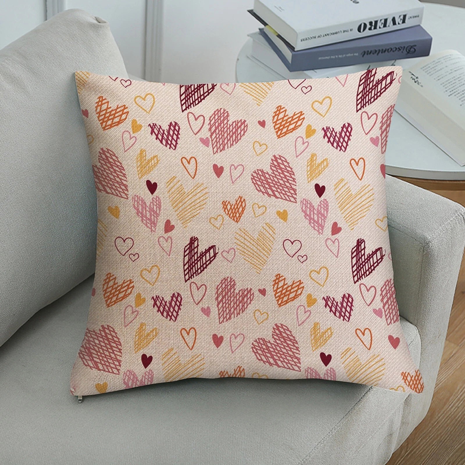 Practical Love Pillowcase Sofa Pillow Living Room Bedroom Linen Pillow Cushion