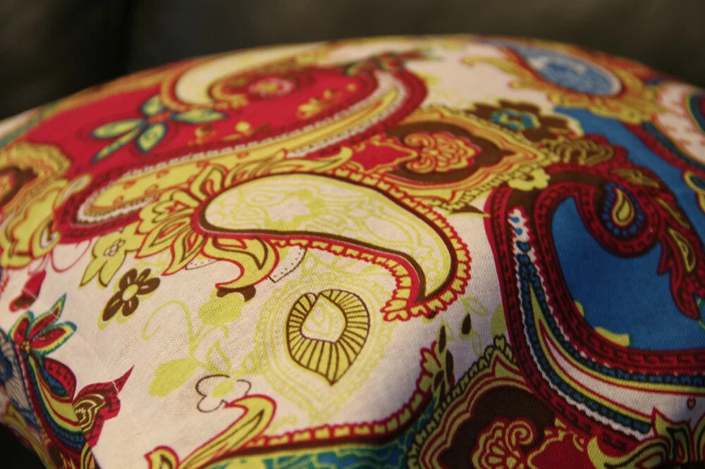 2 pcs Pillow Case Cotton Linen Paisley Sofa Bedding Decor Square Cushion Cover