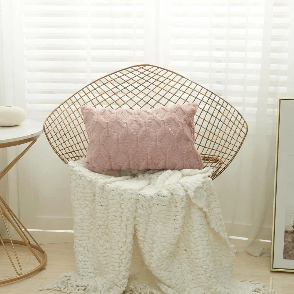 For Livingroom,Bed Plush Home Textile Pillow Case Cushion Cover Sofa Decor