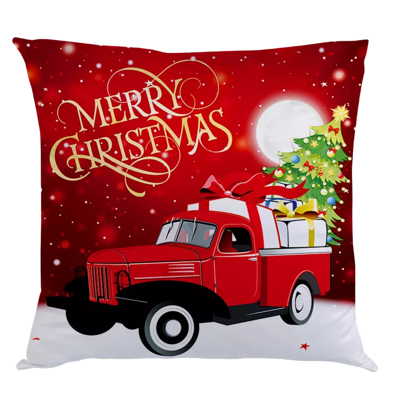 18in Christmas Pillow Case Cover Sofa Pillowcase Cushion Cover Home Decoration