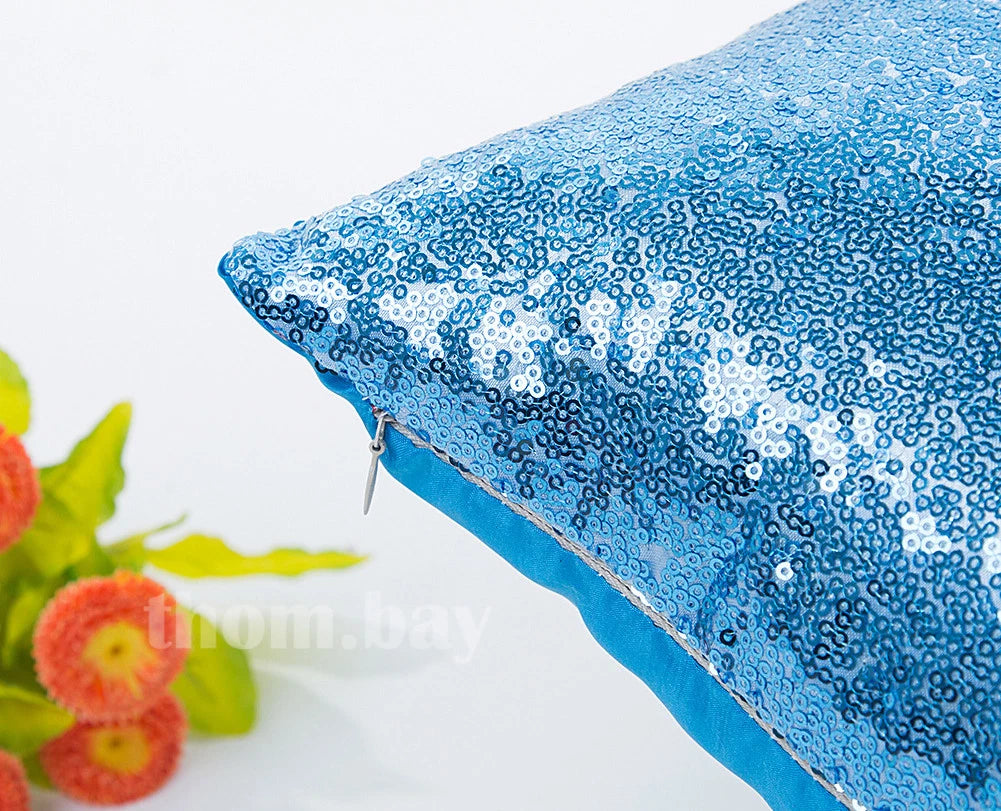 Plain Fluffy Classic Comfy Cushion Cover Cotton Linen Throw Pillow Case Bed Sofa