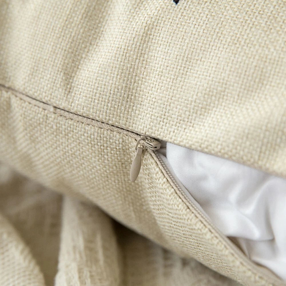 Sweet Home Cotton Linen Decorative  Cushion Cover Pillowcase for Sofa Bed Car