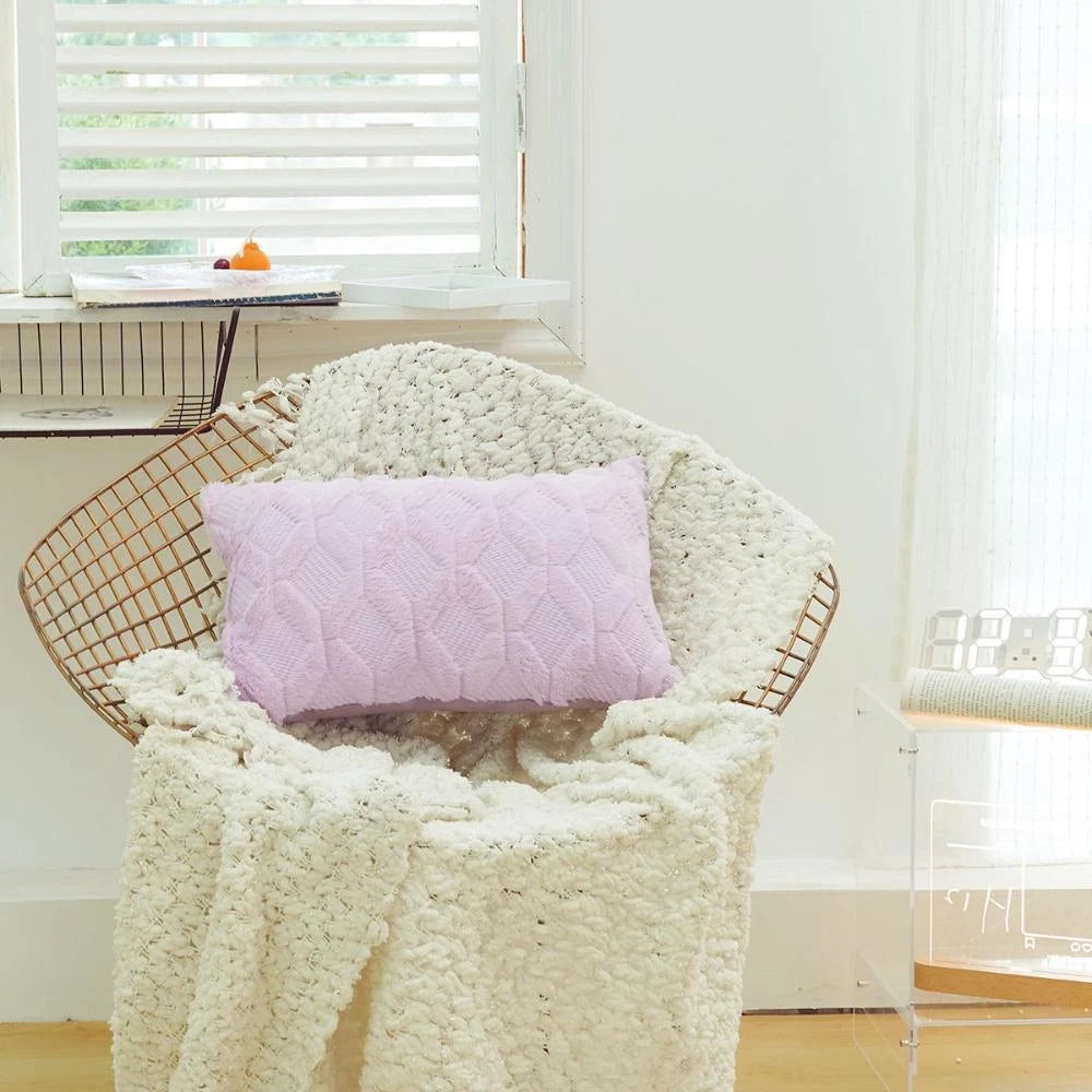 For Livingroom,Bed Plush Home Textile Pillow Case Cushion Cover Sofa Decor