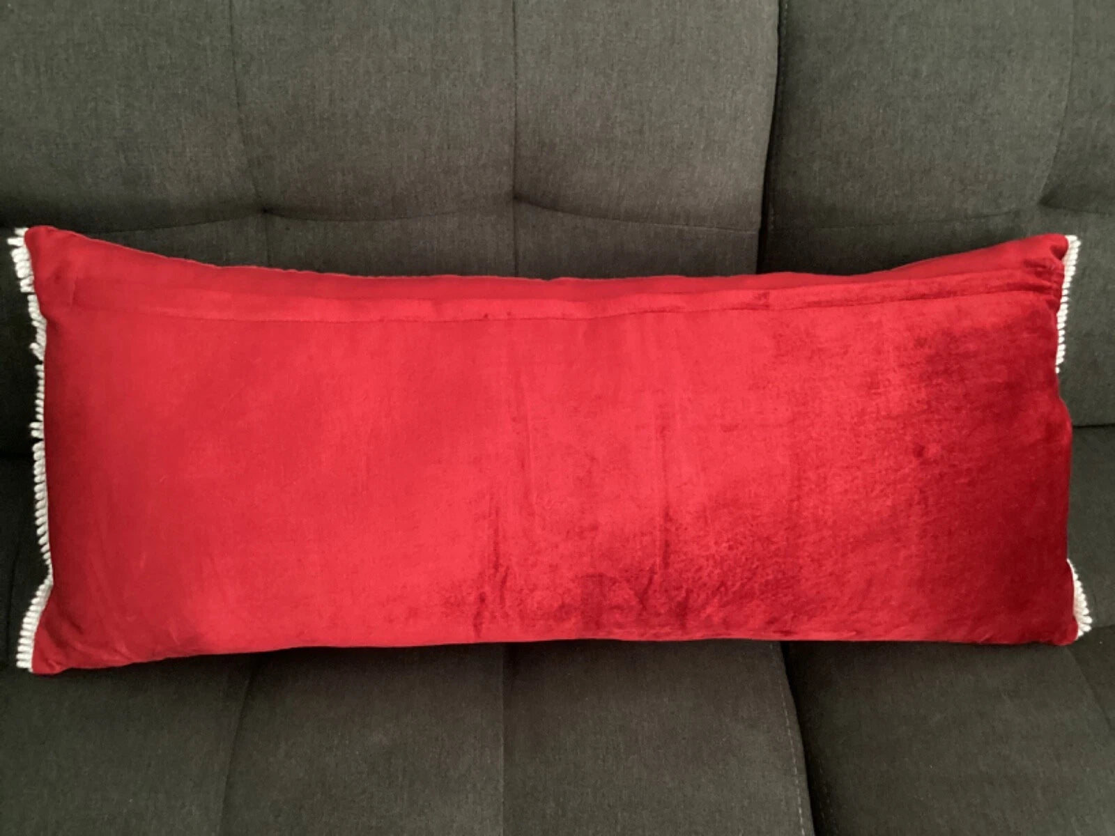 Blinged Cover Throw Sofa Bed Pillow Faux Pearls Diamonds Beads Pillowcase