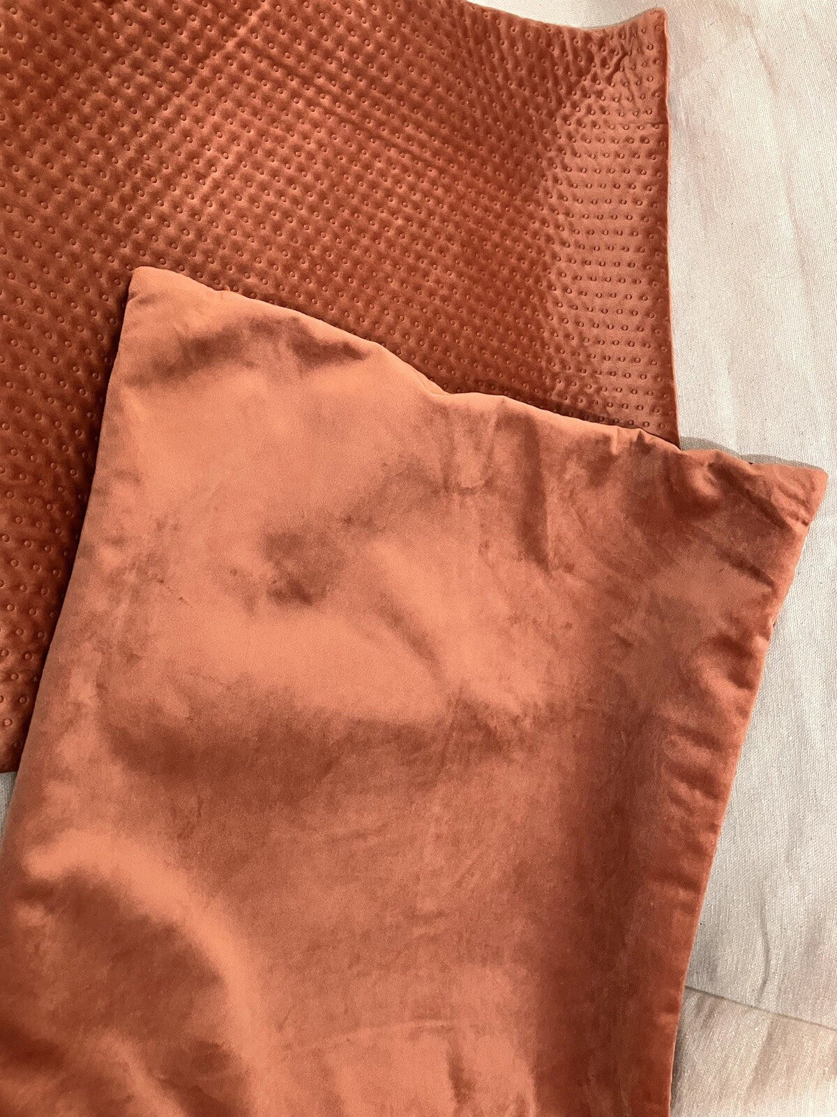 Two 20x20 Throw Pillow Covers Sofa Decor Velvet Cushion Cover Cases Premium