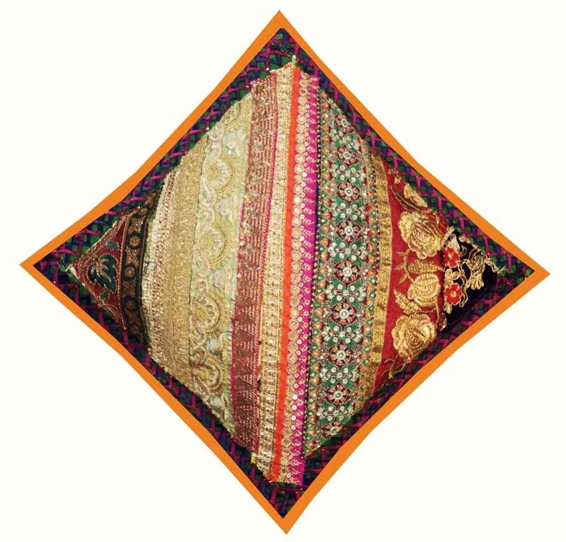 16"-2 Handmade Patchwork Home Sofa Pillow Cushion Covers Living Room Bed Covers