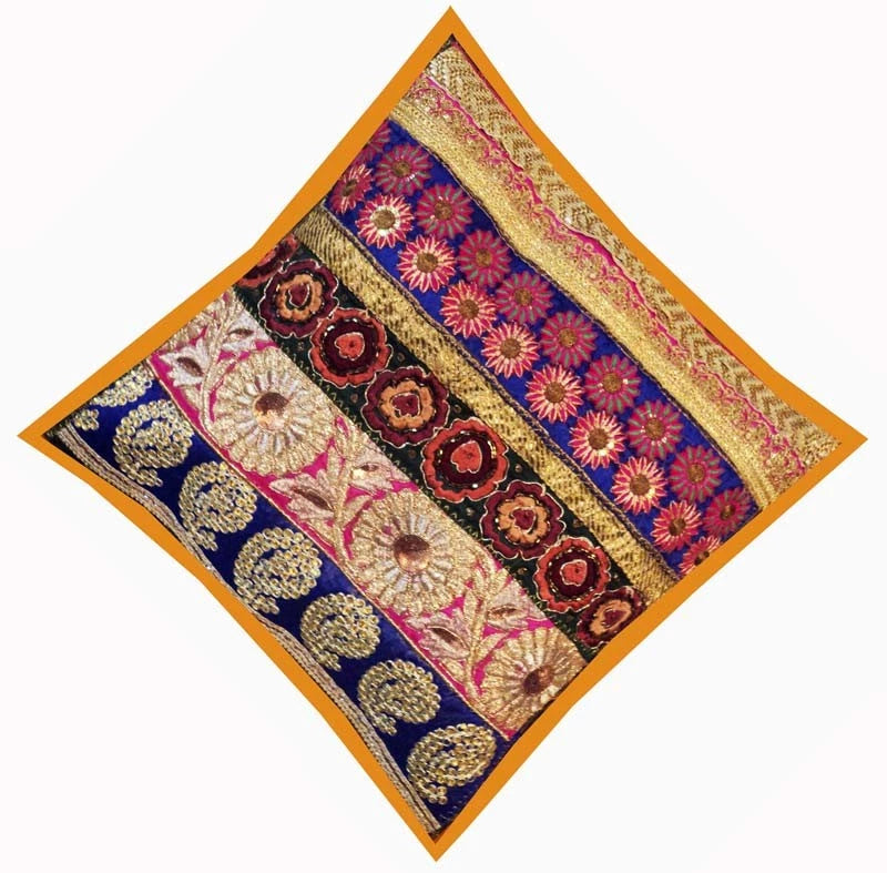 16"-Set of 2 pc Handmade Patchwork Living Room Sofa Pillow Cushion Covers
