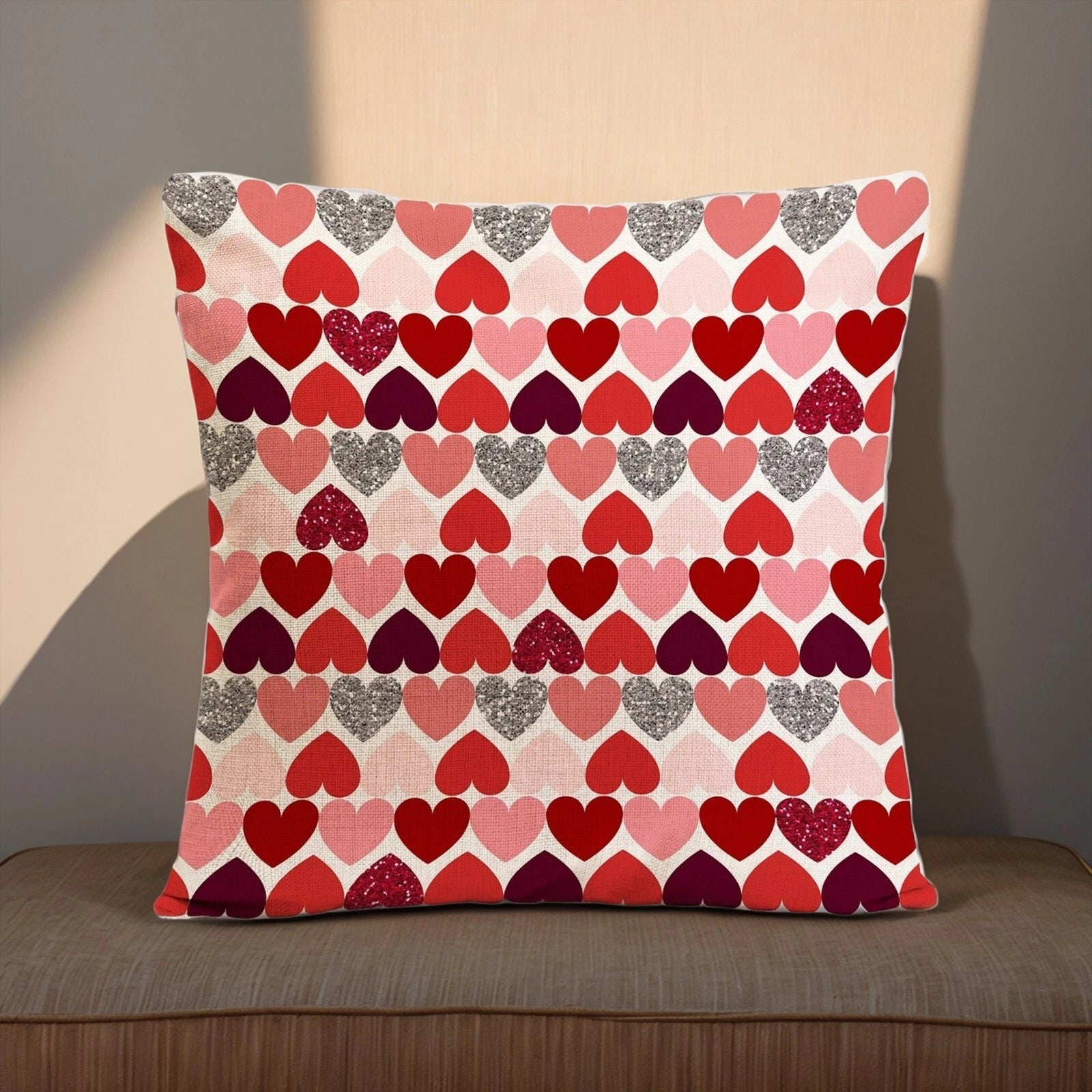 Practical Love Pillowcase Sofa Pillow Living Room Bedroom Linen Pillow Cushion