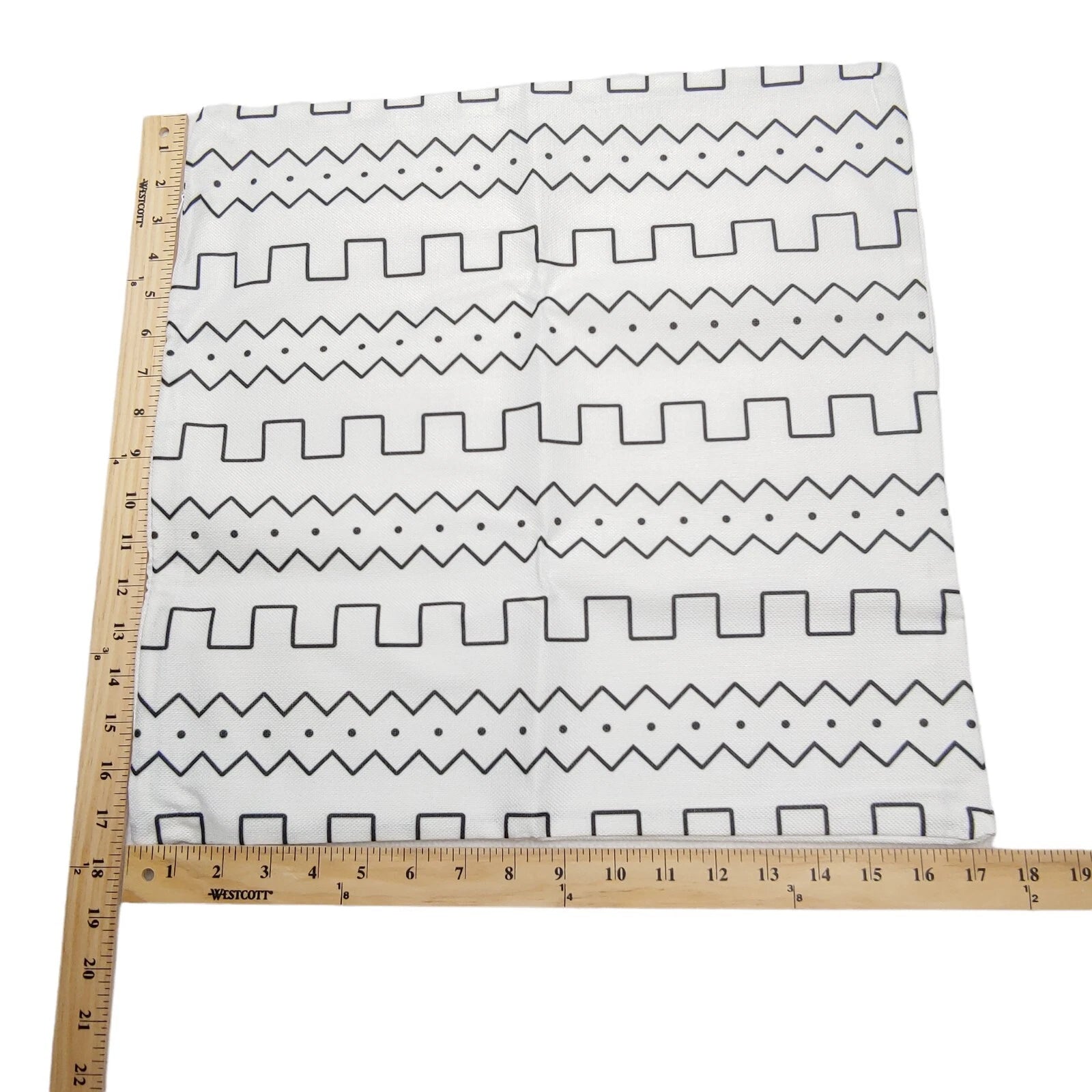 Decorative Throw Pillow Covers Set of 4 Black White for Cushions Sofa Bed 17x17"