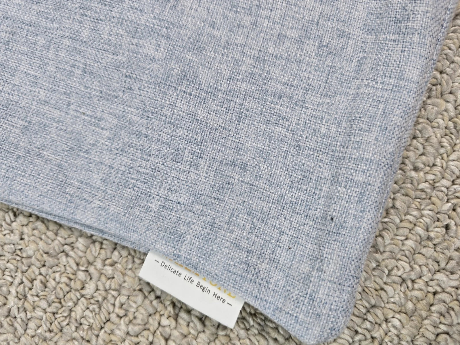 Light Blue 11x19 Cushion Throw Cover Pillow Case Bed Chair Couch Decor Zip