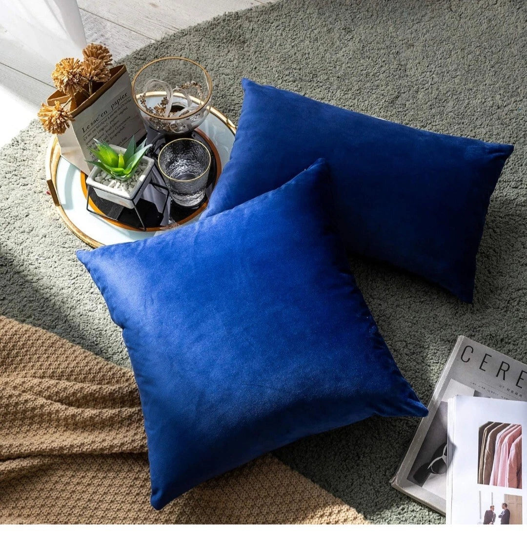 Soft Velvet Throw Pillow Covers Square Decorative Cushion Covers for Bed Couc...
