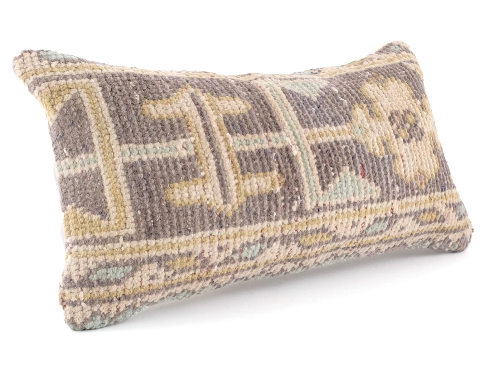 Handwoven Pillow Cover, Turkish Carpet Pillow, Kilim Pillow, 10x20 Pillow Cover