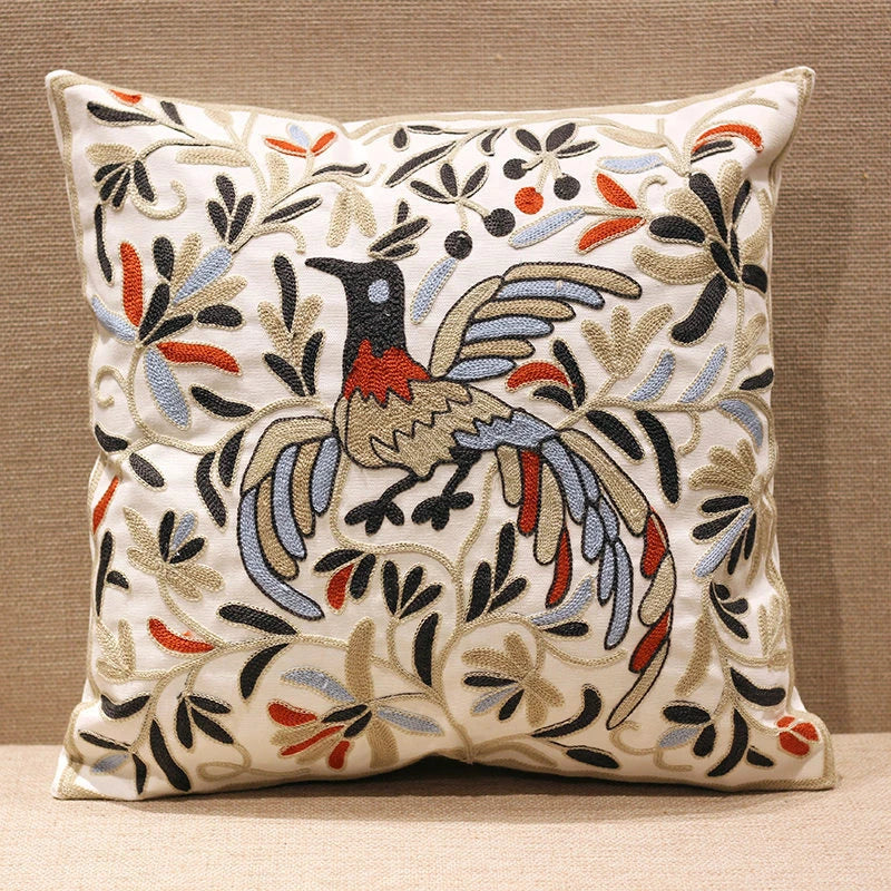 Boho Cushion Cover Bohemian Throw Pillow Case Ethnic Sofa Bed Embroidery NEW