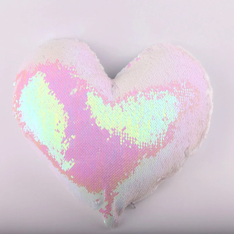 Sublimation Blank Reversible Sequin Pillow Case Cushion Cover for Home Sofa Car