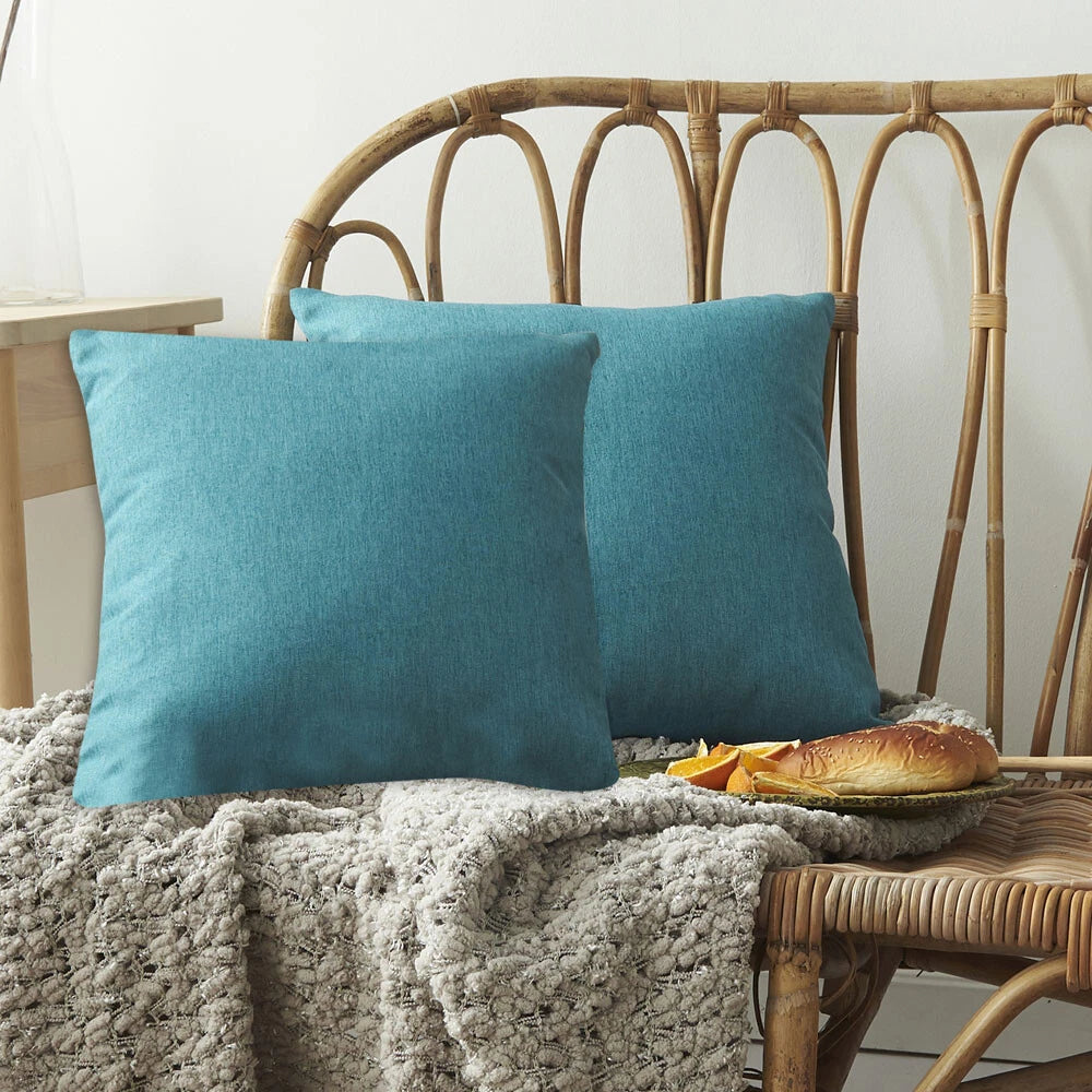 Home Use Sofa Living Room Bedside Back Cushion Cotton Linen Included Solid Color