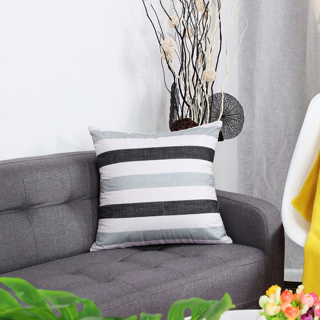 Buffalo Check Plaid Throw Pillow Case Sofa Waist Cushion Cover Home Bedding