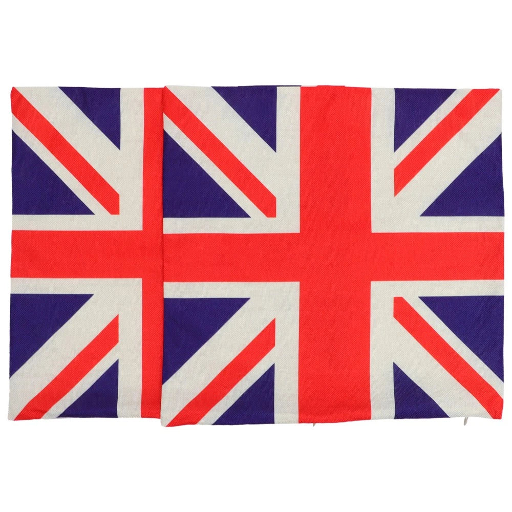 2 Pcs Cushion Cover Office Throw Pillow Covers Sofa Couch Bed Pillowcases