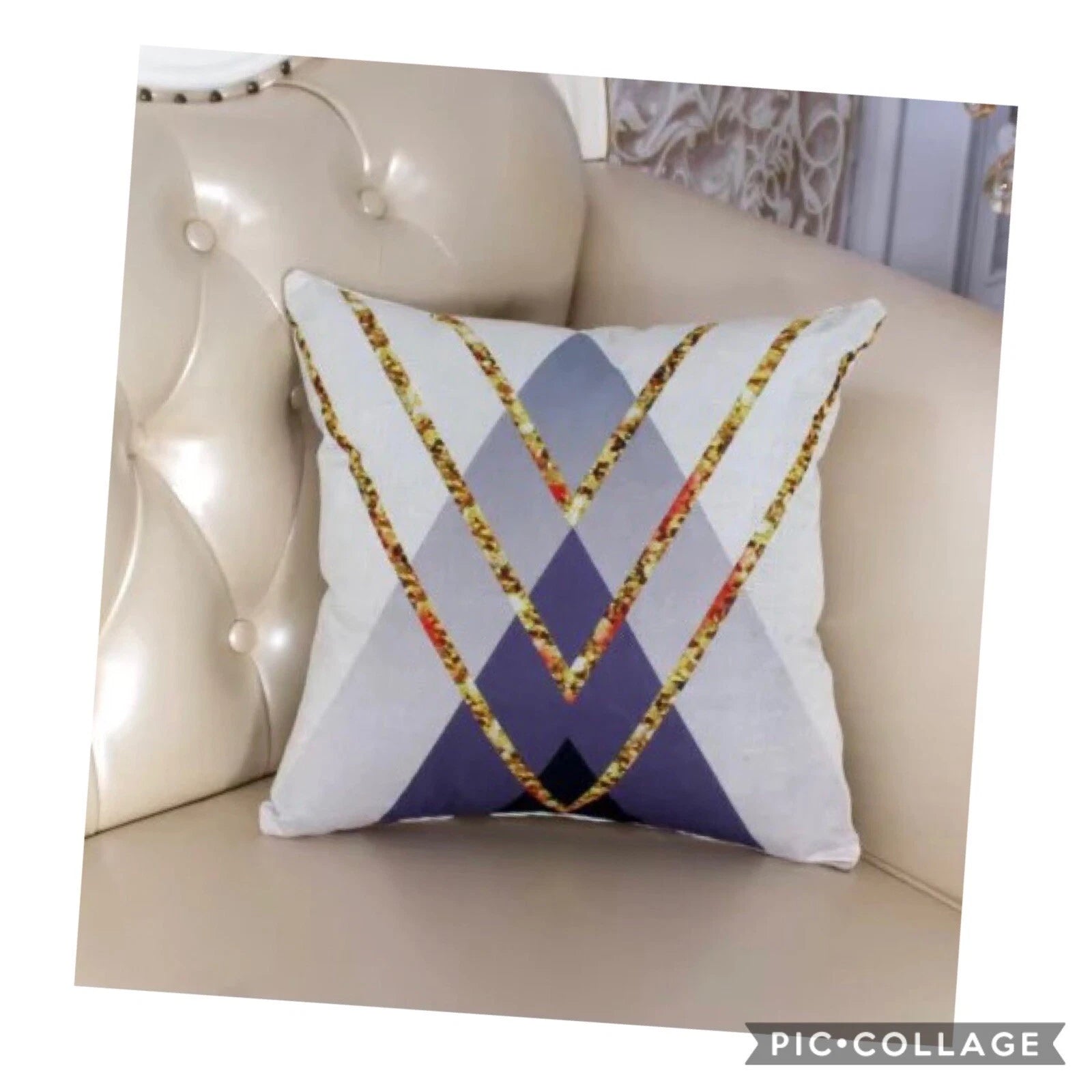 Set Of 4 cushion Pillow cover 45*45 Polyester With  Zipper 2 Styles For Bed Sofa