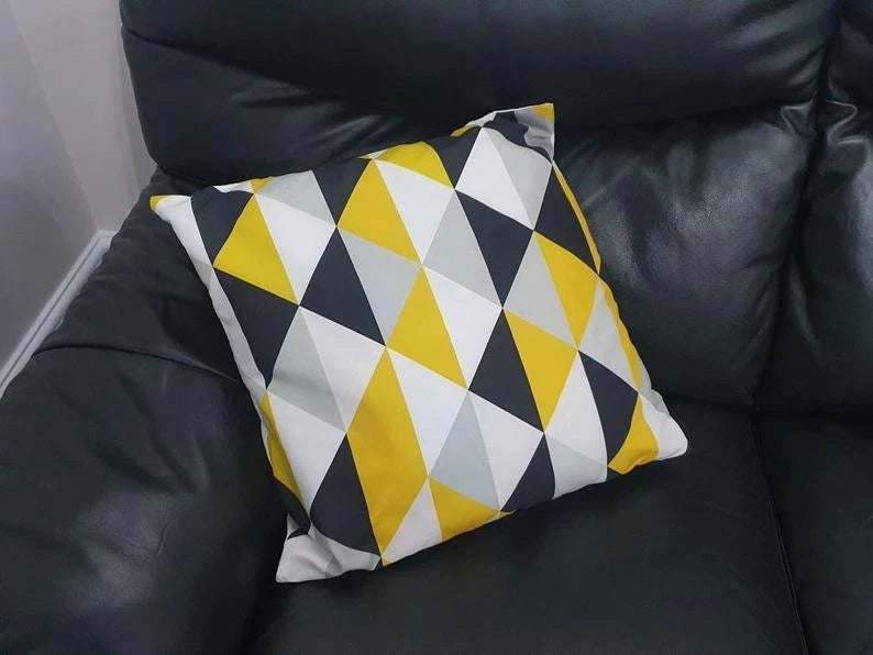 Geometric Shapes Cushion Covers Pillow Case Square 45cm x 45cm Sofa Home Decor