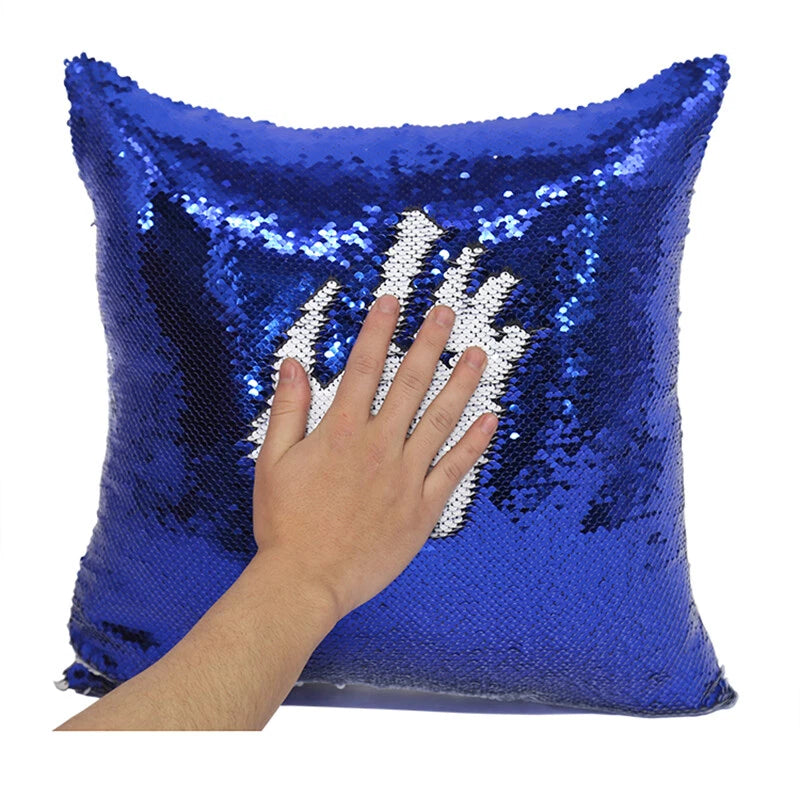 10Pcs Blank Reversible Sequin Pillowcase Home Sofa Car Decor for Sublimation New