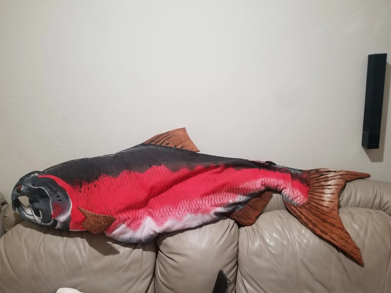 New Plush 3d Shape Fish Pillow Sofa Cushion Pillow cover 20 x 54 in