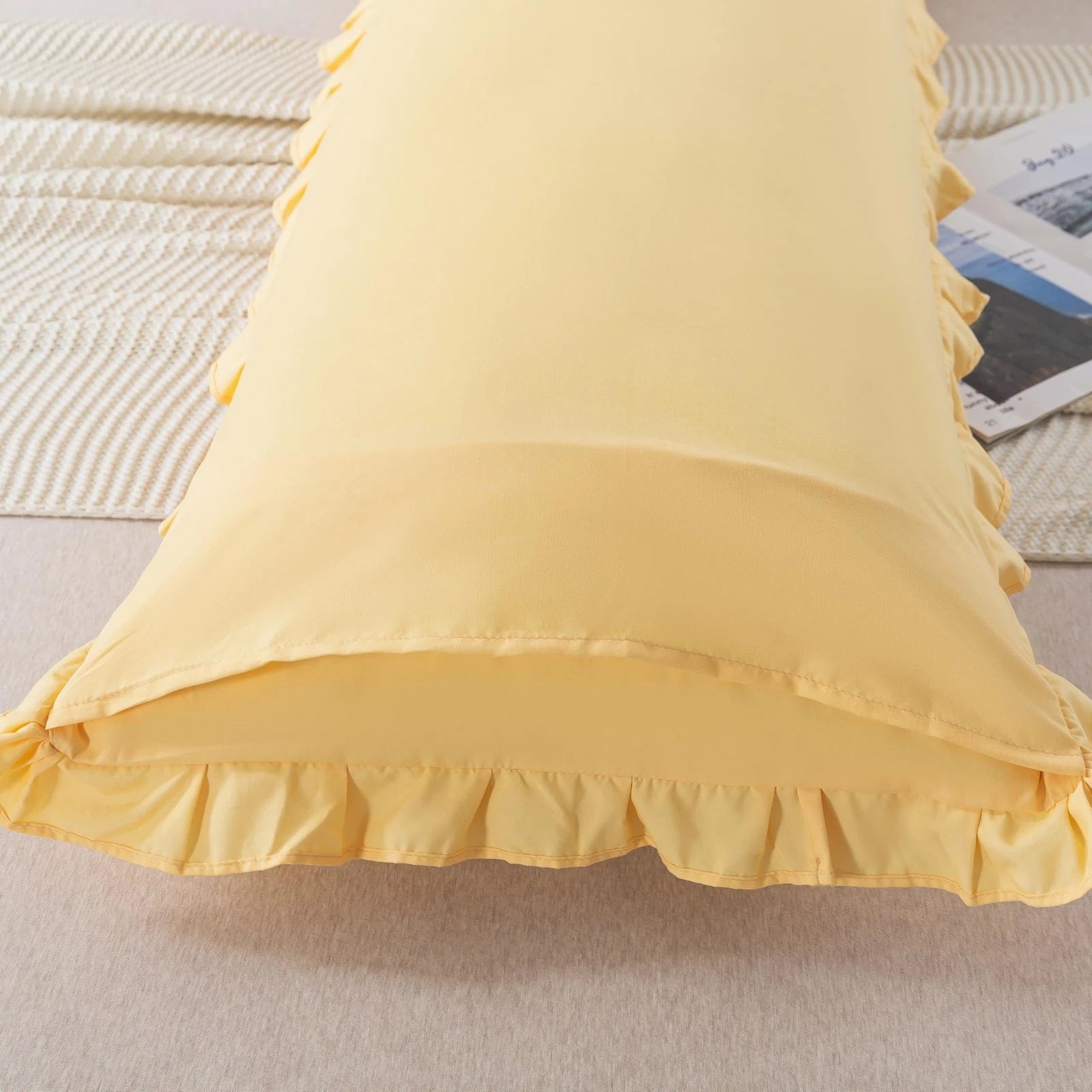 Pack of 1 Body Pillow Covers Set Cushion Cases Pillowcases for Sofa Bedroom 2...