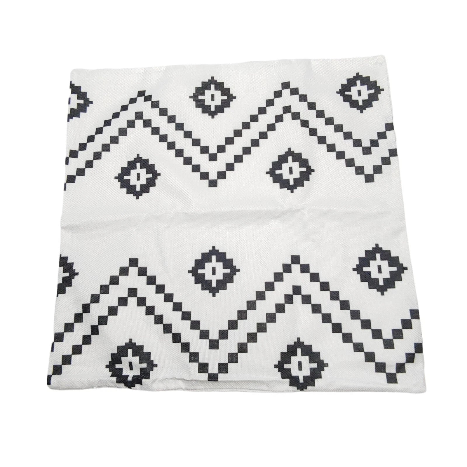 Decorative Throw Pillow Covers Set of 4 Black White for Cushions Sofa Bed 17x17"
