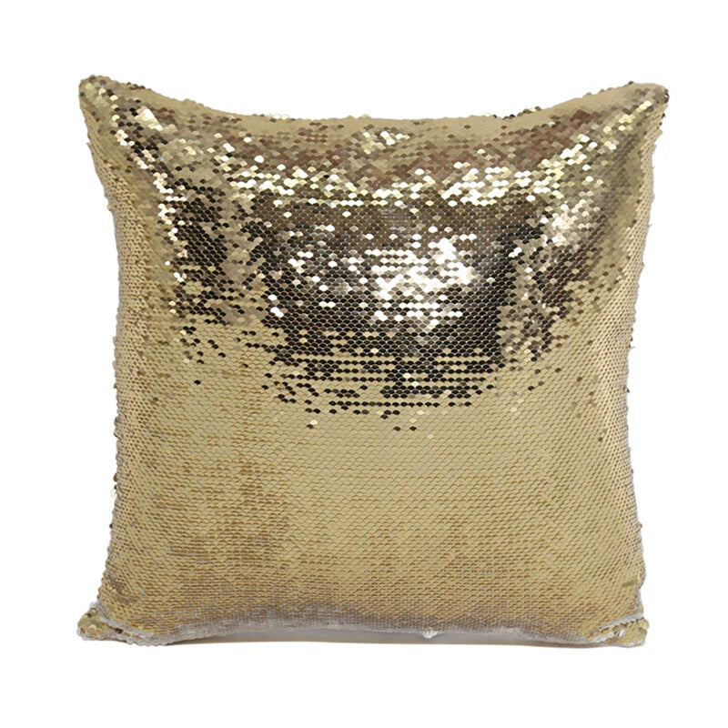 New Sublimation Blank Reversible Sequin Magic Pillowcase Home Sofa Car Decor