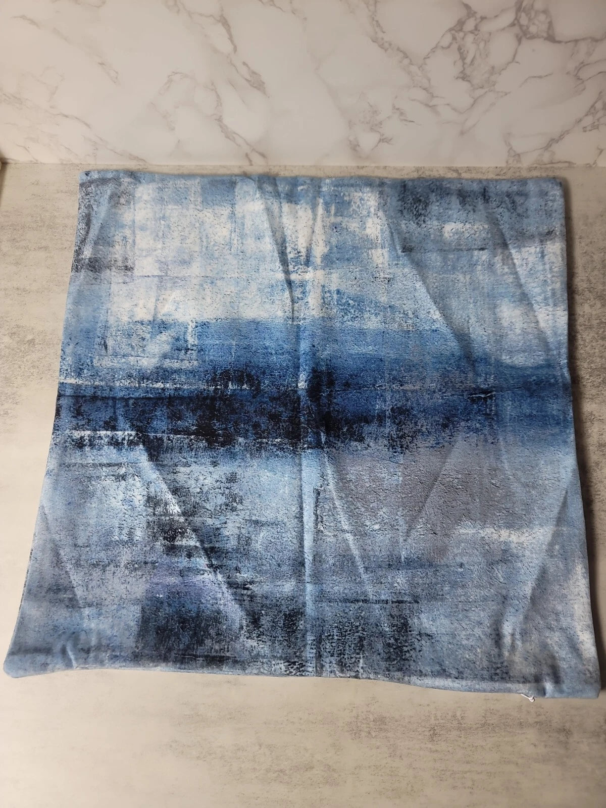 Ombre Blue Cushion Throw Cover Pillow Case Bed Chair Sofa Couch Decoration Zip