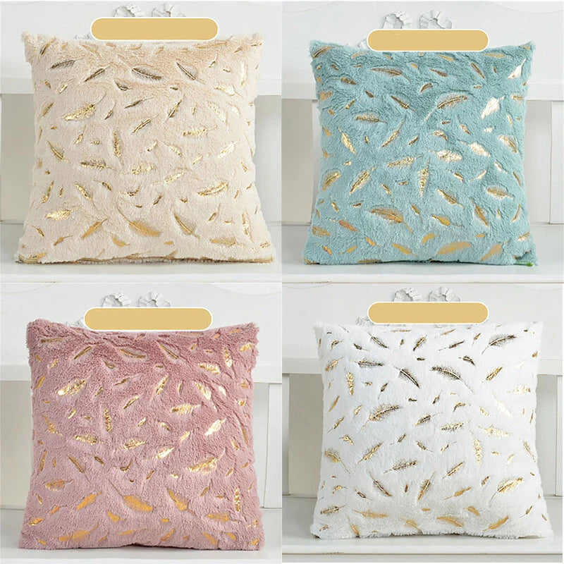Sofa Cushion Pillow Decoration Room Bed 43x43cm Decorative Fur Pillows Covers