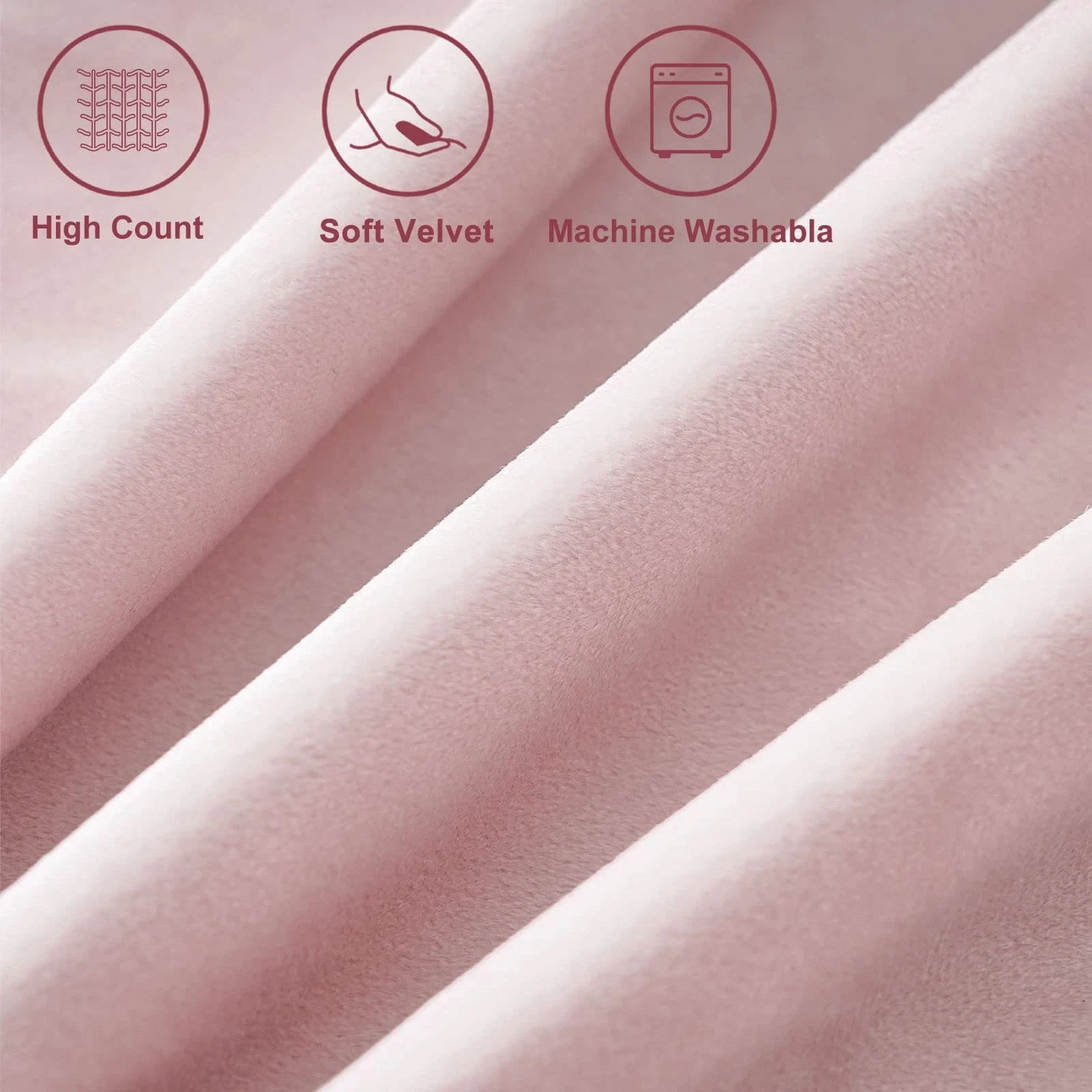 Top Finel Blush Pink Decorative Throw Pillow Covers for Couch Bed 20x20 Soft ...