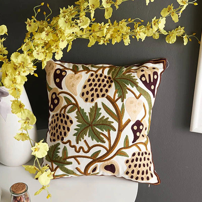 Boho Cushion Cover Bohemian Throw Pillow Case Ethnic Sofa Bed Embroidery NEW
