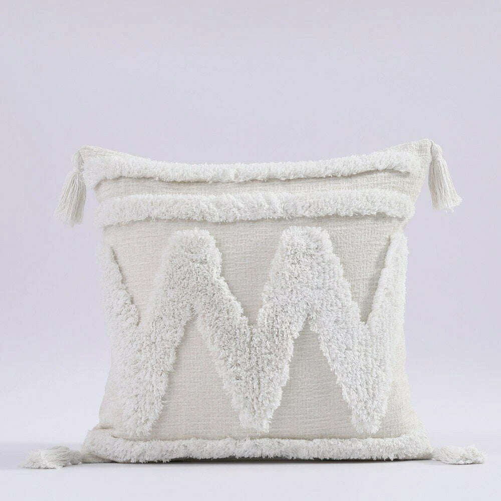 Cushion Cover Moroccan Tufted Tassel Throw Pillow Cover Macrame Pillow Case Sofa