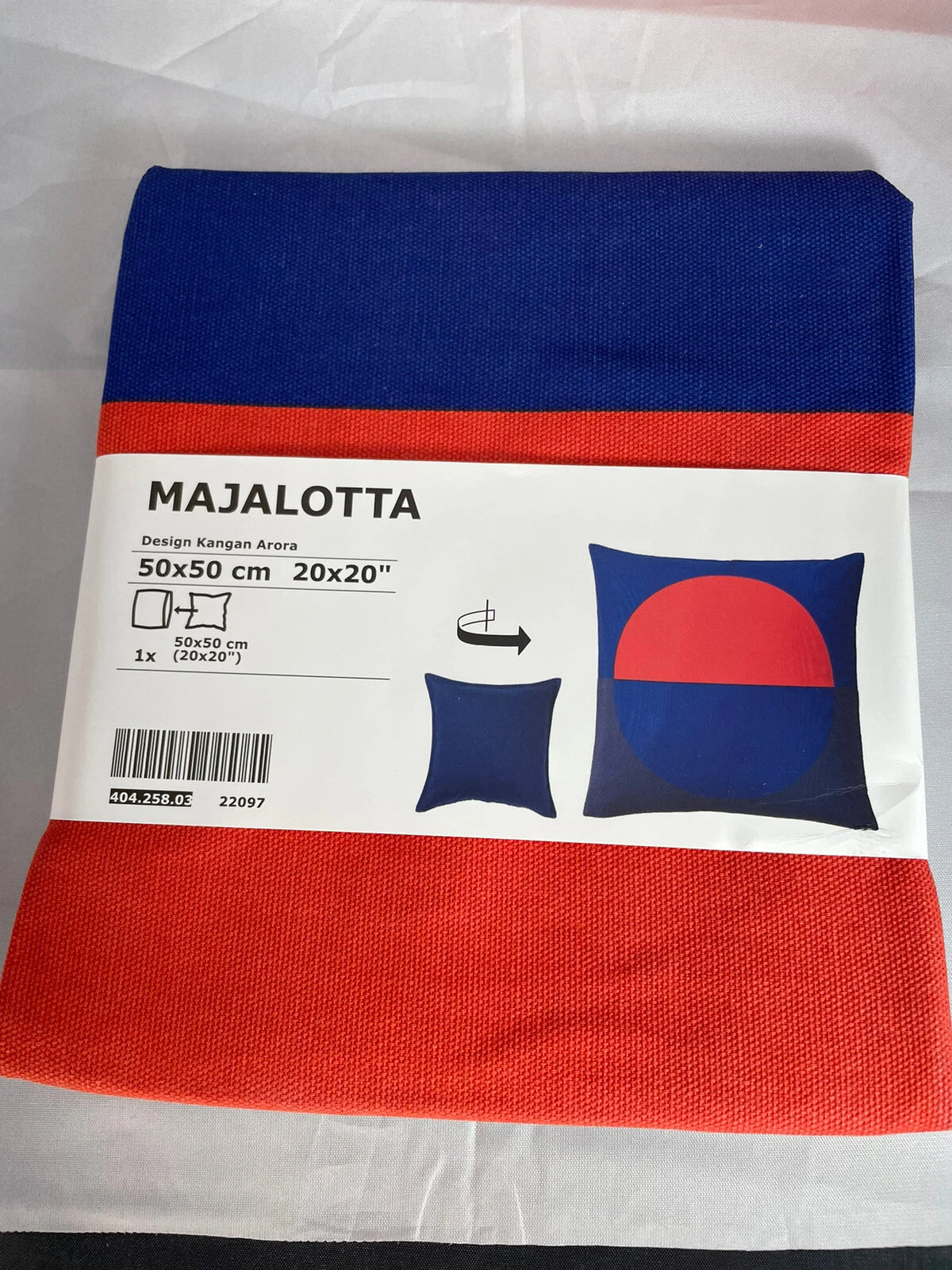 IKEA Cushion Pillow Covers 20x20", Couch Sofa Home Bed Decor MAJALOTTA (2-Pack)