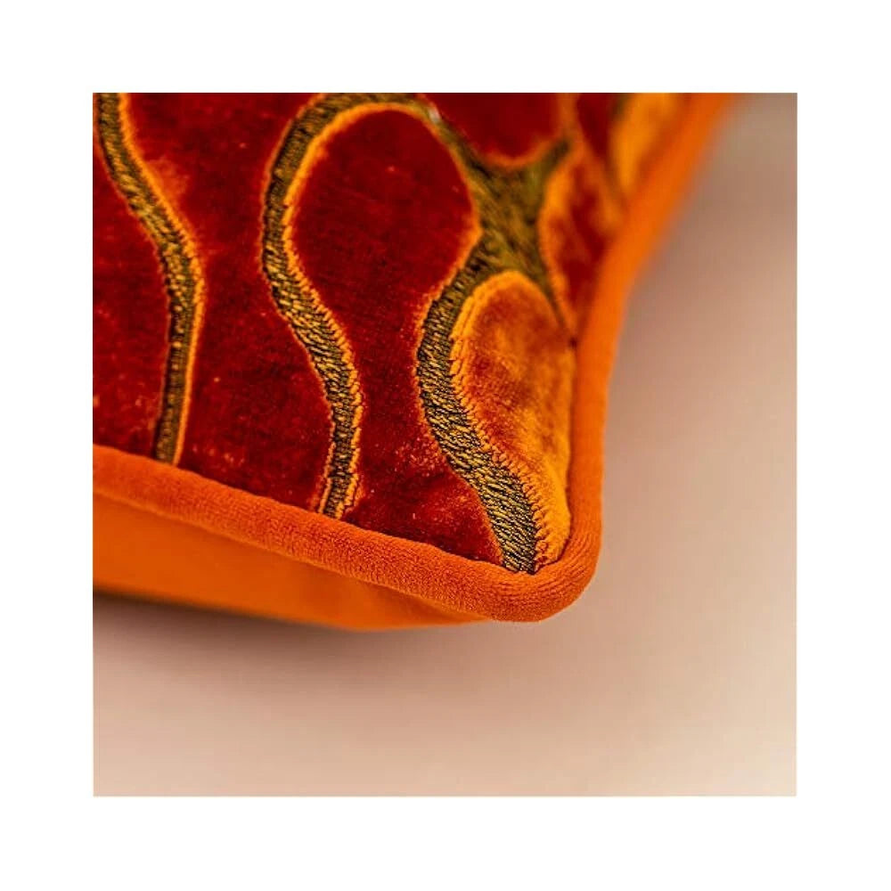 Decorative Velvet Pillow Cover 18", Zippered, For Sofa, Bed, or Living Room