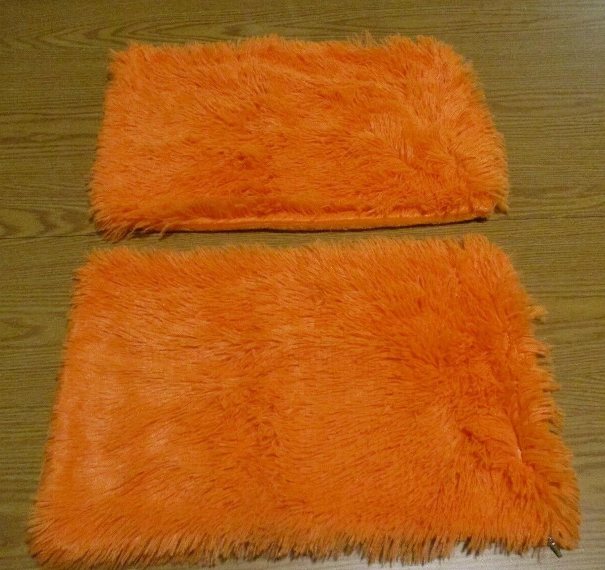 2 12X18 Orange Soft Square Faux Sofa Throw Pillow Cover Cushion Case Pillowcase