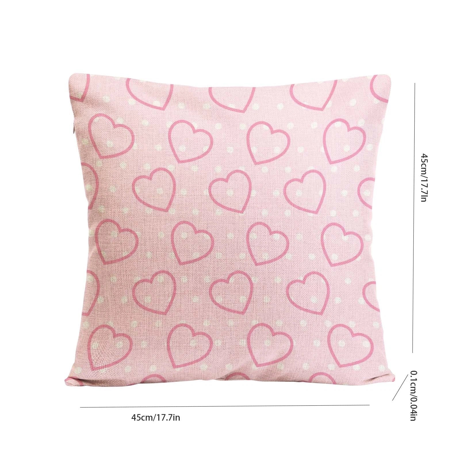 Practical Love Pillowcase Sofa Pillow Living Room Bedroom Linen Pillow Cushion